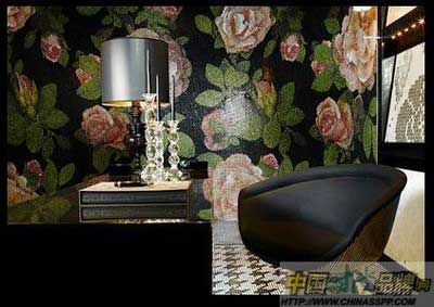 花朵瓷磚怒放嬌美