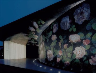 花朵瓷磚怒放嬌美