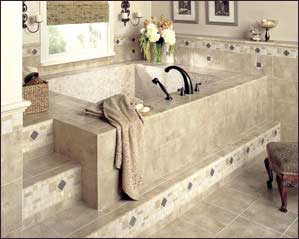 個(gè)性化陶瓷磚 鋪裝出時(shí)尚衛(wèi)浴間