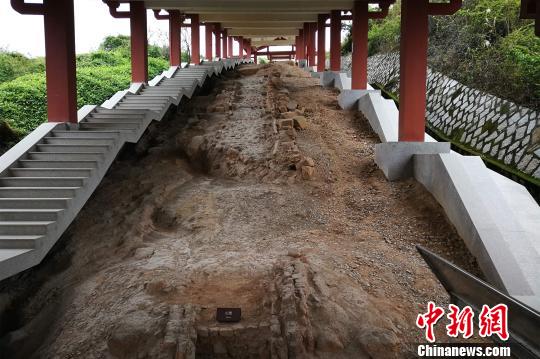磁灶窯系金交椅山窯址2號窯址保存較為完整!O虹 攝